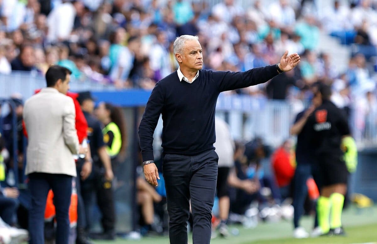 Sergio Pellicer durante el Málaga CF 1-0 SD Eibar