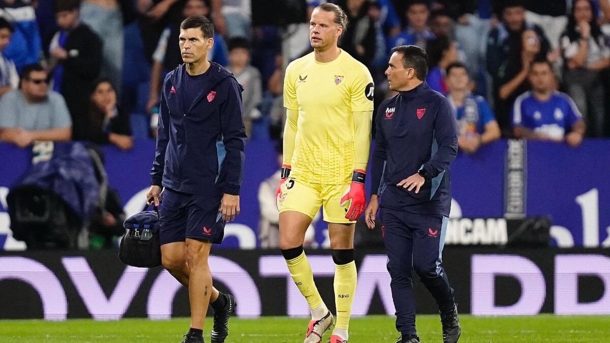 Nyland, lesionado en el RCD Espanyol - Sevilla FC | @OrjanHNyland1