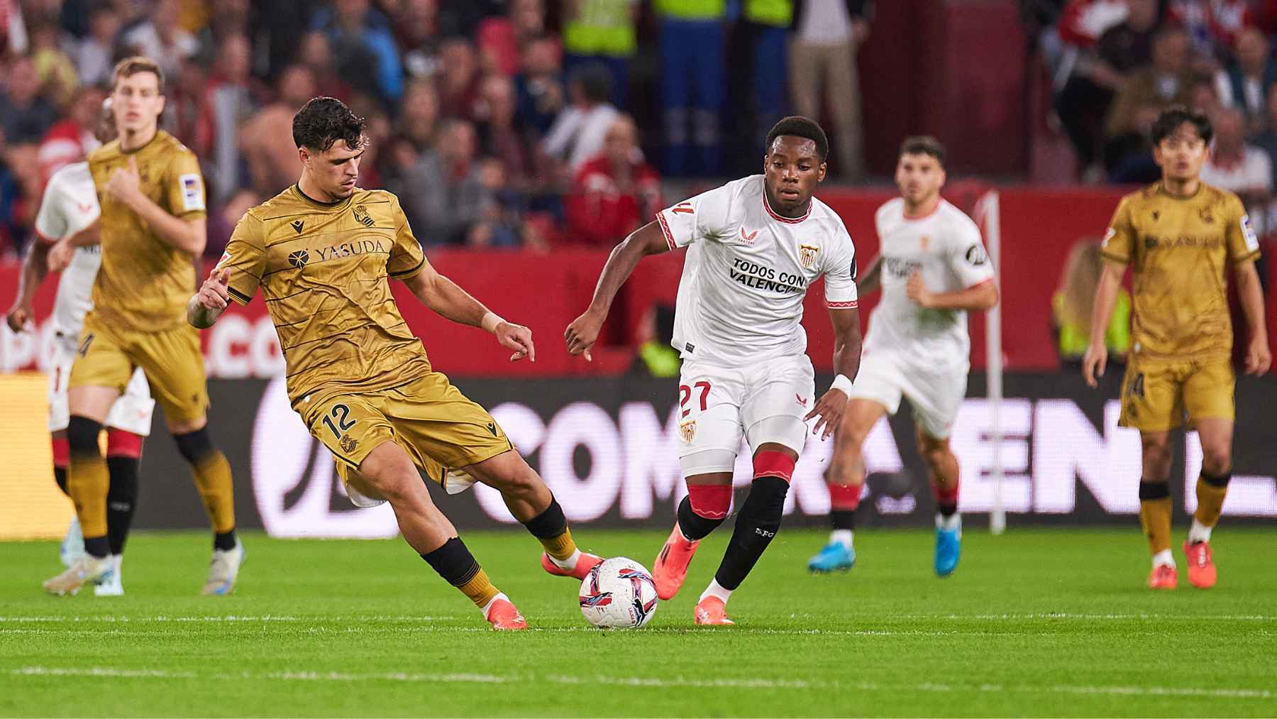 Stanis Idumbo en el Sevilla FC - Real Sociedad | Salvador López Medina para El MIRA