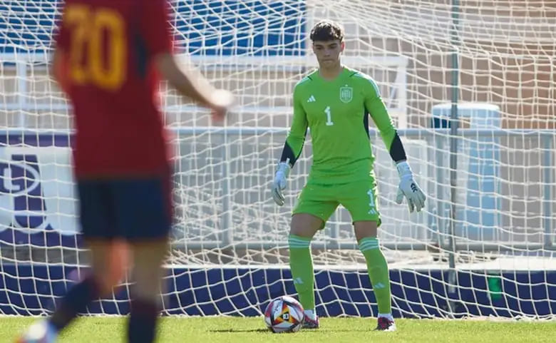 Dani Martín con la Selección Española Sub-17