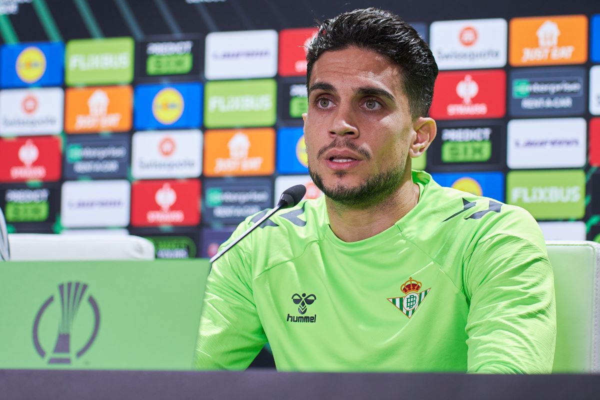 Marc Bartra en la previa del partido ante el Celje en Conference League | Salvador López Medina para El MIRA