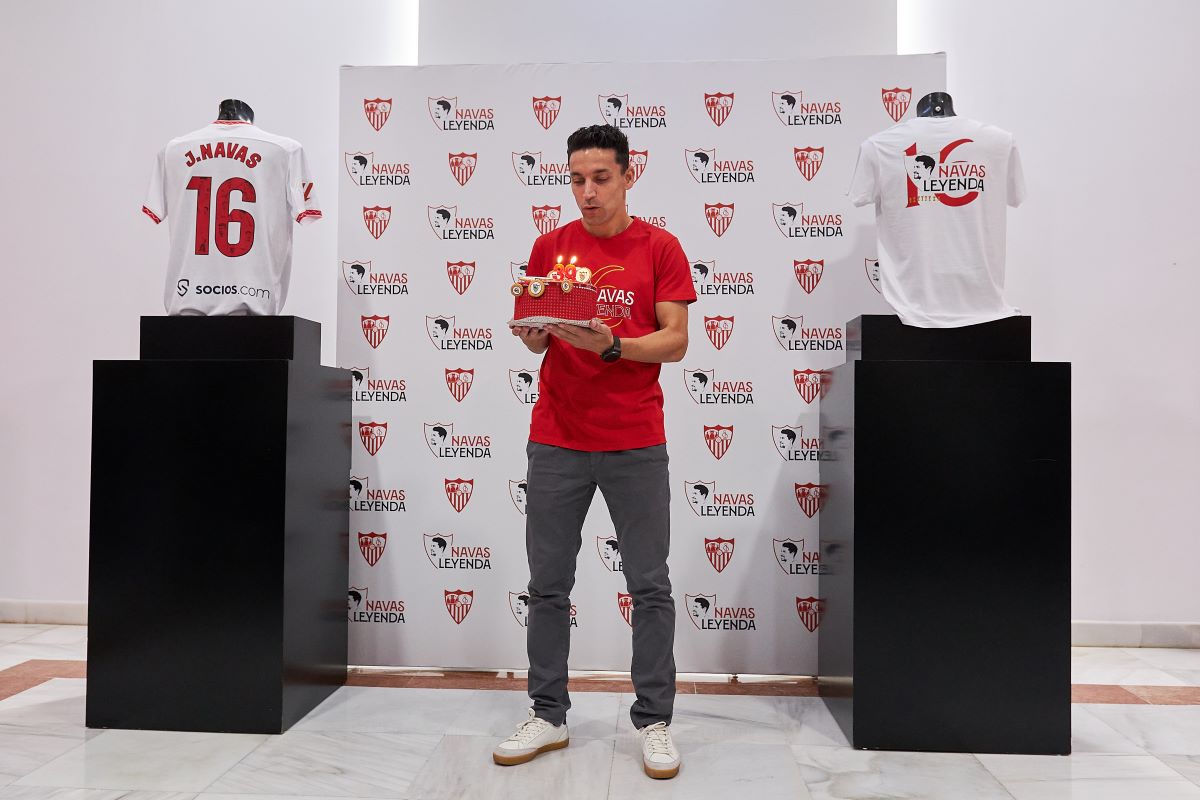 Jesús Navas durante el acto de presentación de su homenaje de despedida | Salvador López Medina para El MIRA