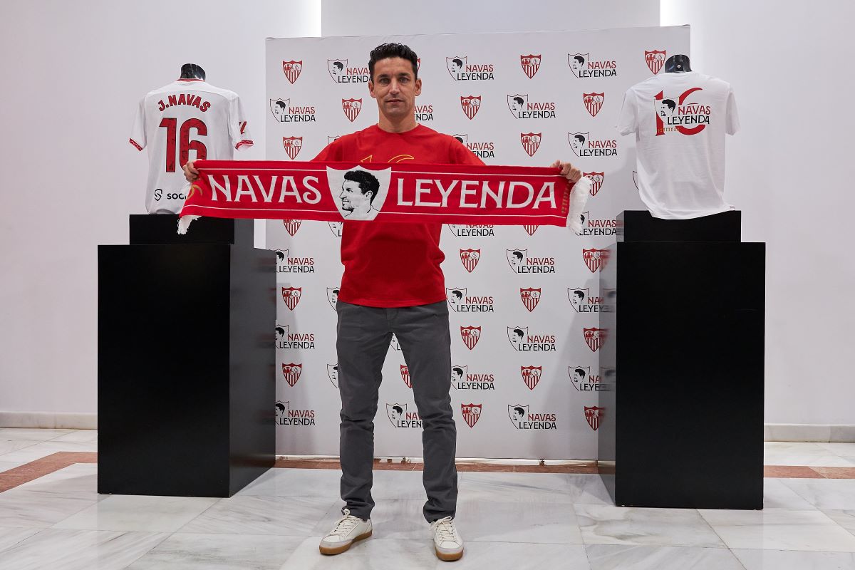 Jesús Navas durante el acto de presentación de su homenaje de despedida | Salvador López Medina para El MIRA