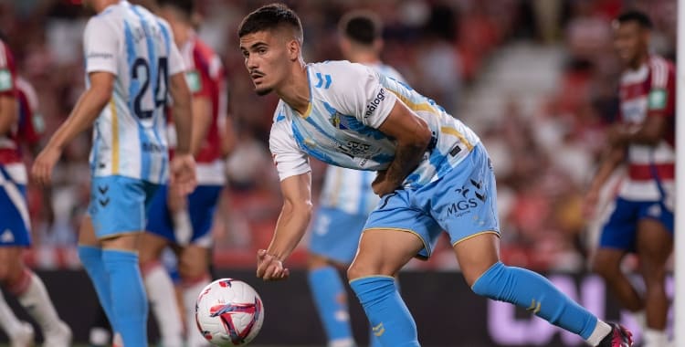 Chupete, jugador del Málaga CF