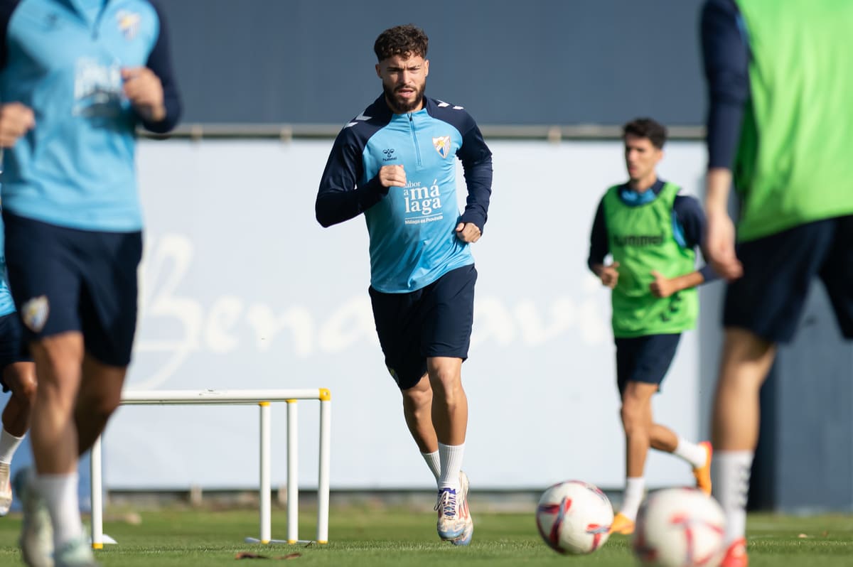 Primera sesión de entrenamiento del Málaga CF