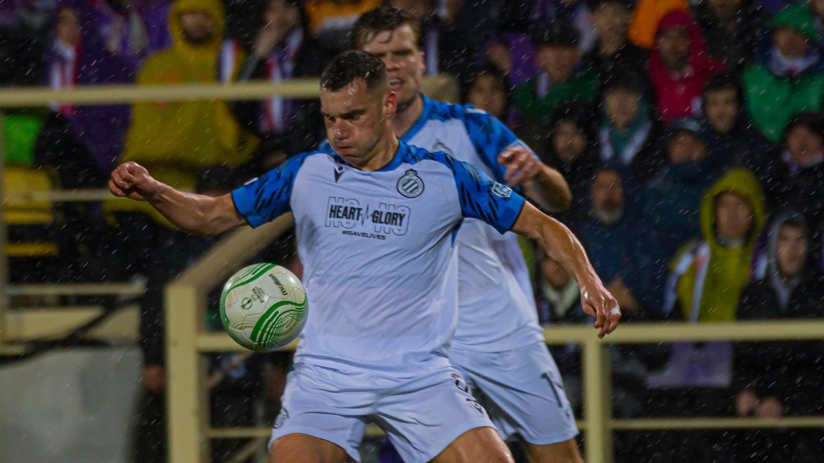 Ferran Jutglà durante un partido con el Club Brujas | @JutglaFerran
