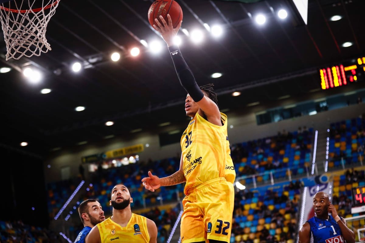 El Dreamland Gran Canaria durante el partido frente al Buducnost Voli Podgorica