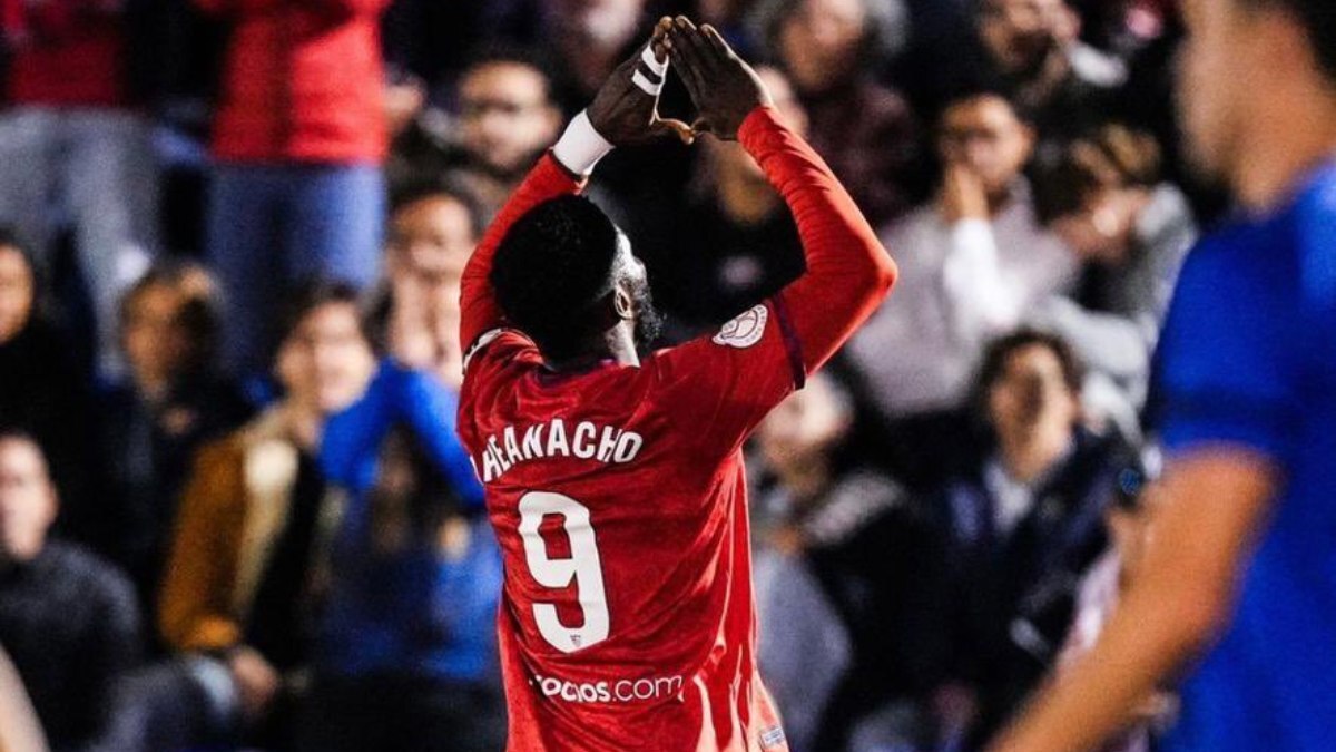 Kelechi Iheanacho celebra un gol anotado en la Copa del Rey | @67Kelechi