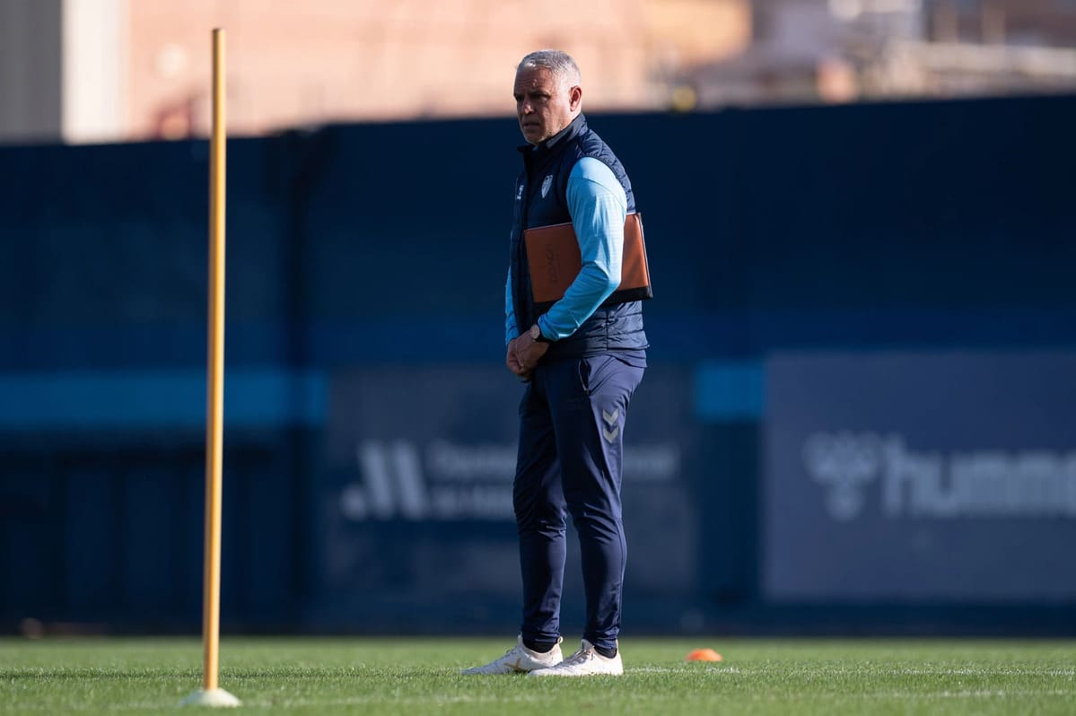 Sergio Pellicer, entrenador del Málaga CF