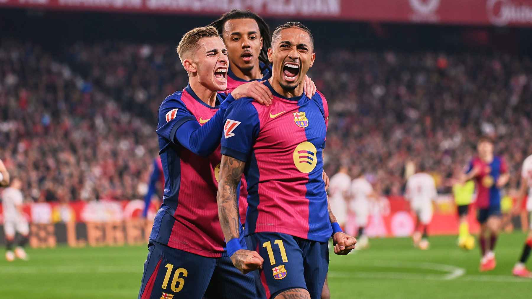 Gol de Raphinha en el Sevilla FC - FC Barcelona | Salvador López Medina para El MIRA