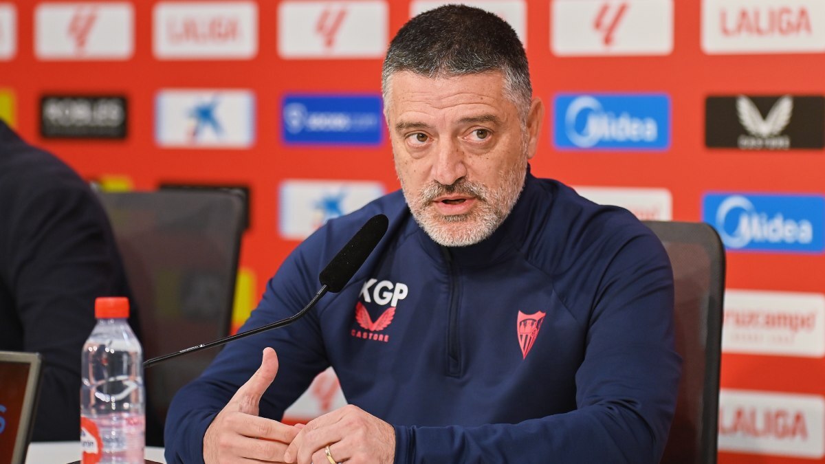 García Pimienta en la rueda de prensa previa al Real Valladolid - Sevilla FC | Salvador López Medina para El MIRA