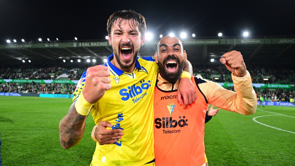 Bojan Kovacevic y Fali tras el Racing de Santander - Cádiz CF | CCF