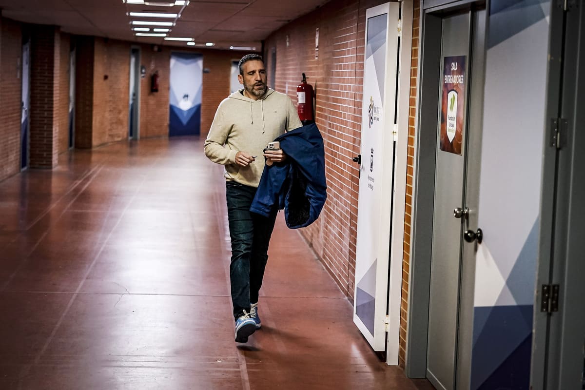 Ibon Navarro llegando al Unicaja Baloncesto - Galatasaray