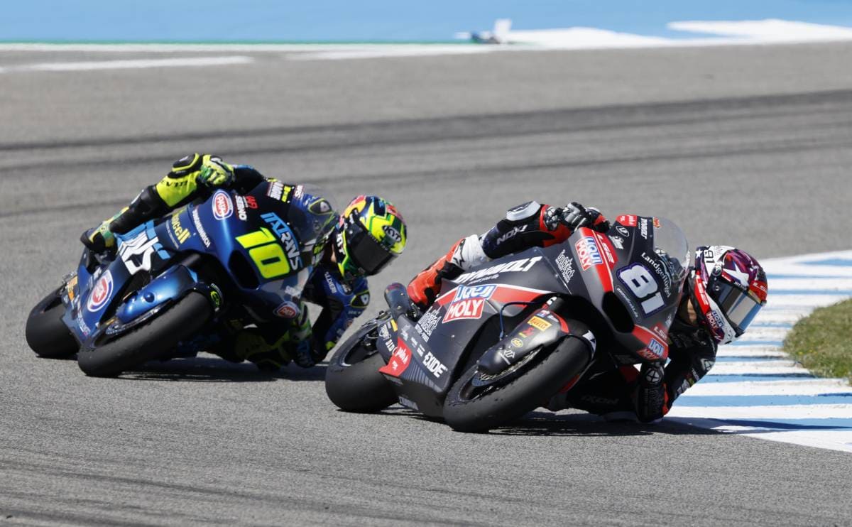 Victoria de Manu González en Moto2 en el Gran Premio de España 2025 | Cristo García