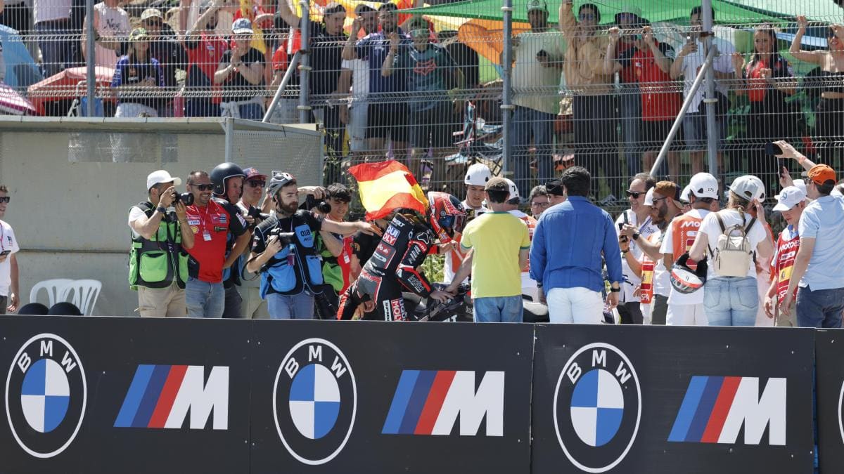 Victoria de Manu González en Moto2 en el Gran Premio de España 2025 | Cristo García