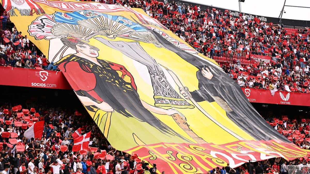 Tifo durante el Sevilla FC - CD Leganés | Salvador López Medina para El MIRA