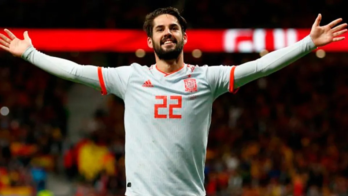 Isco Alarcón celebra un gol anotado con España | RFEF