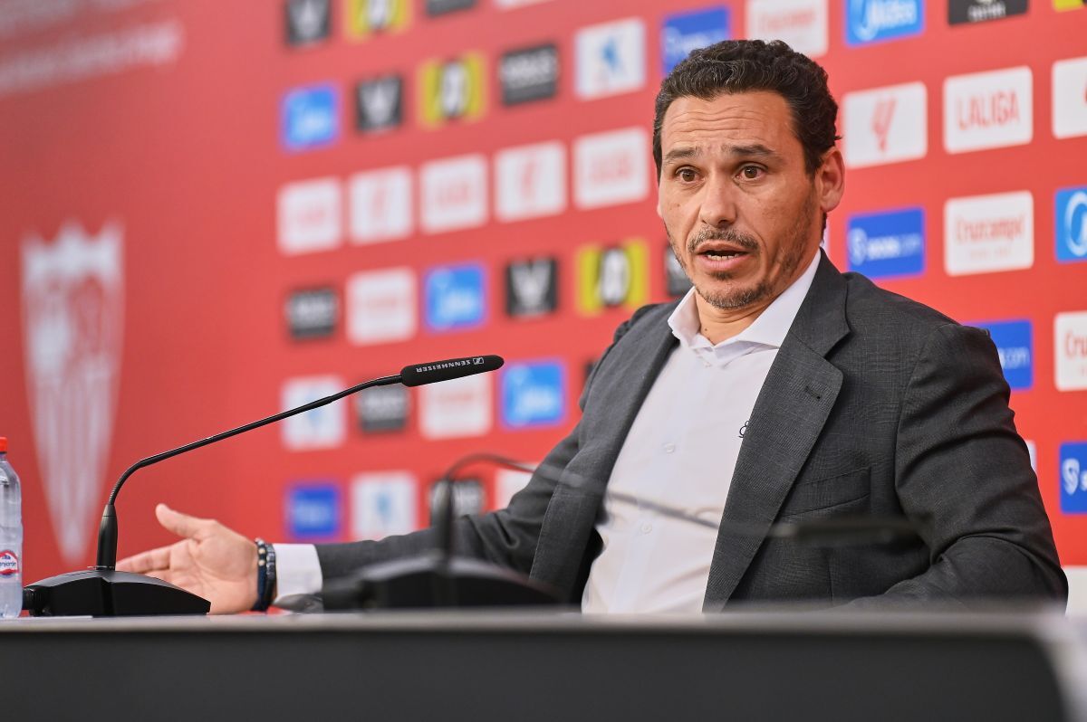 José María del Nido Carrasco en la rueda de prensa de balance del Sevilla FC | Salvador López Medina para El MIRA