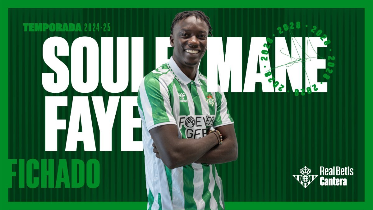 Anuncio oficial del fichaje de Souleymane Faye por el Real Betis | RBB