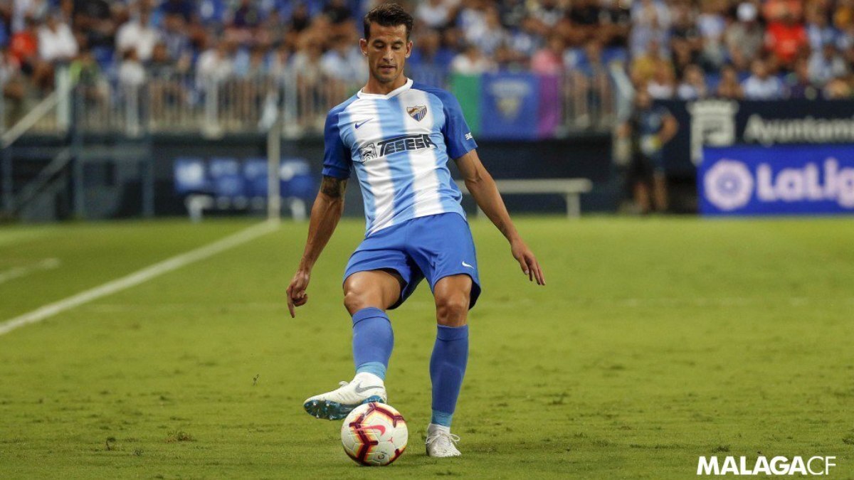 Luis Hernández durante un partido con el Málaga CF | MCF