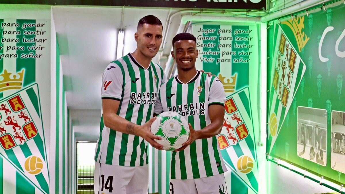Dalisson y Sergi Guardiola durante su presentación como nuevos fichajes del Córdoba CF | CCF