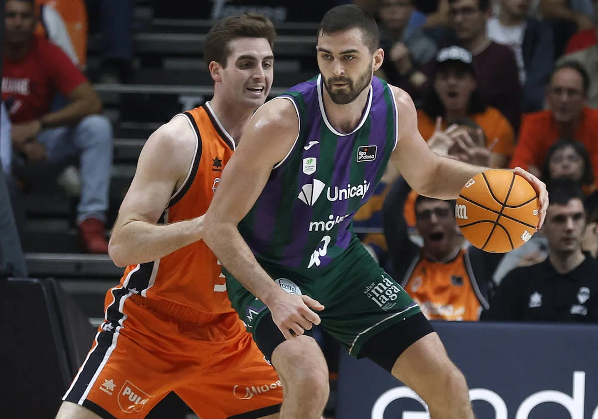 David Kravish, jugador del Unicaja Baloncesto
