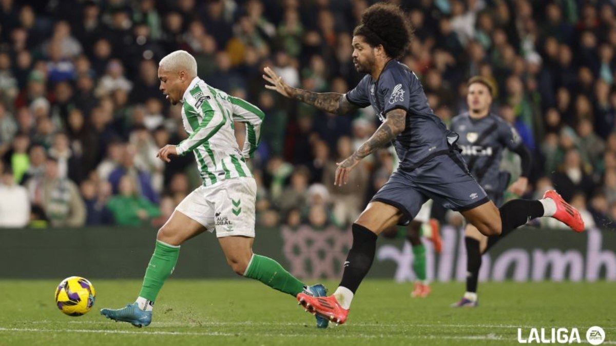 Aridane Hernández durante un Real Betis - Rayo Vallecano | LaLiga