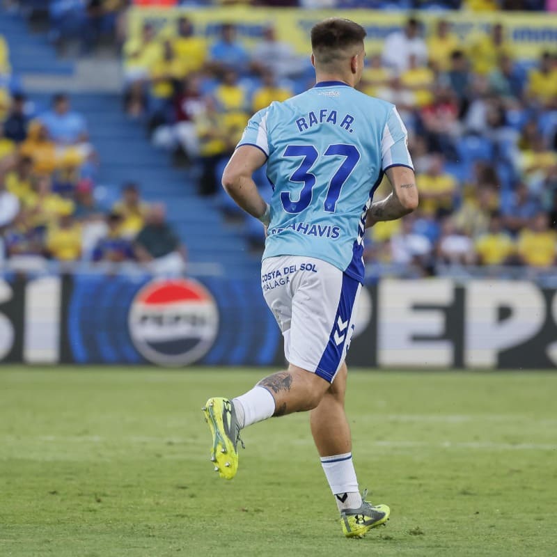 Rafael Rodríguez durante el partido del Málaga CF ante la UD Las Palmas