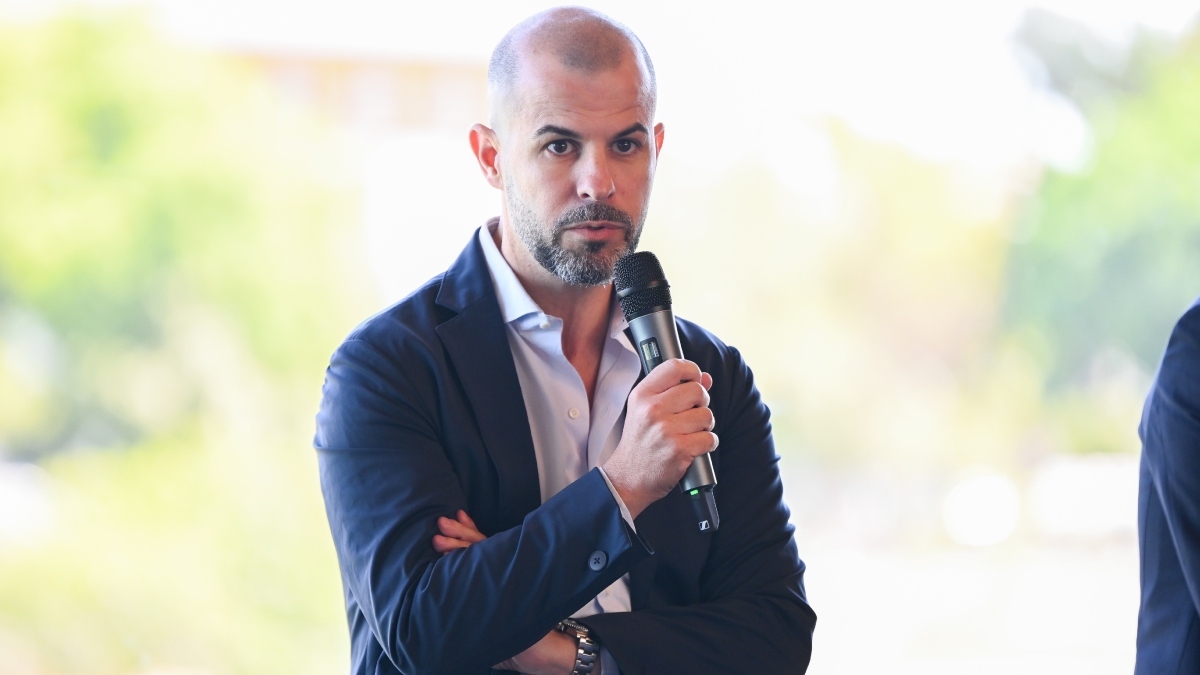 Manu Fajardo en la presentación de Antony con el Real Betis | Salvador López Medina para El MIRA