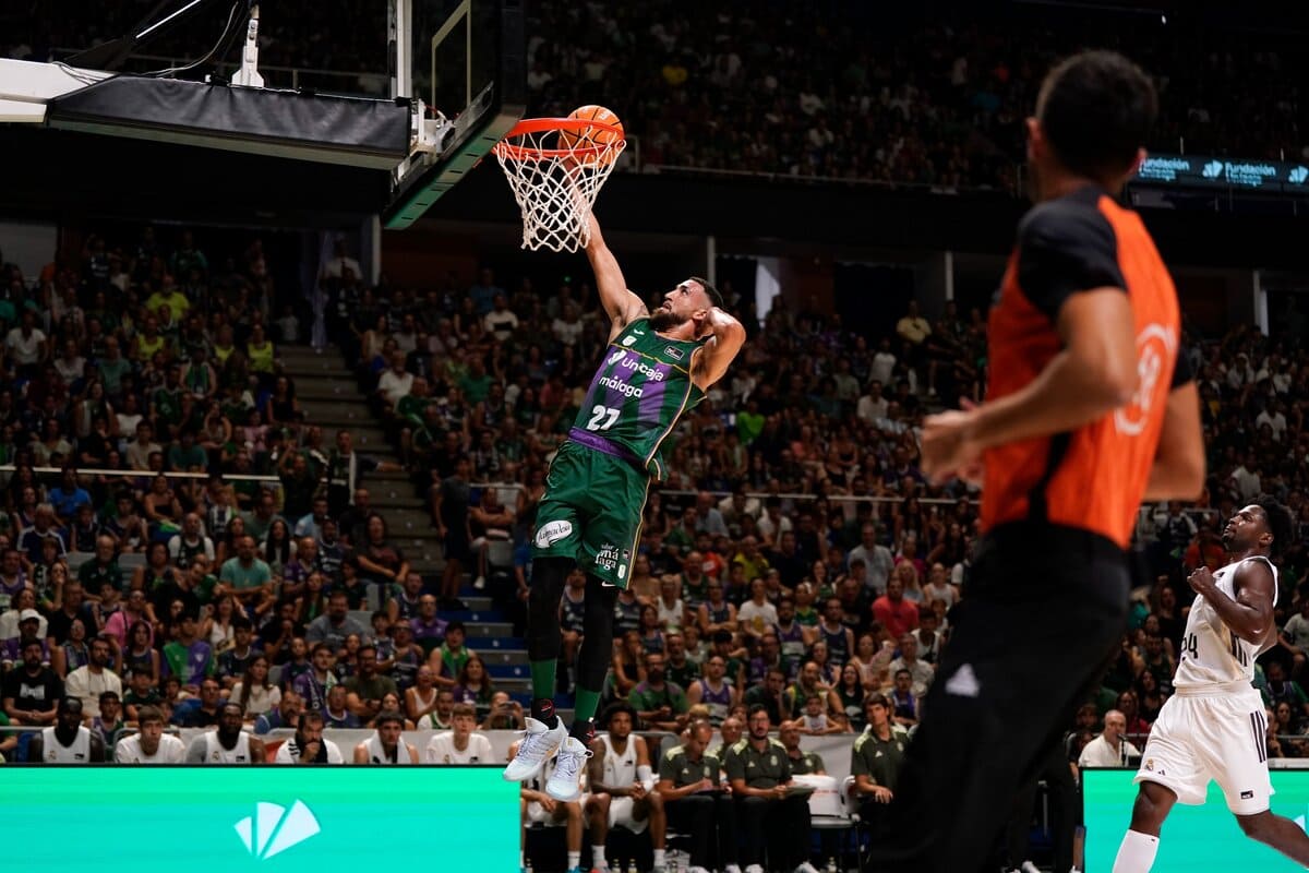 Chris Duarte en su debut con el Unicaja Baloncesto