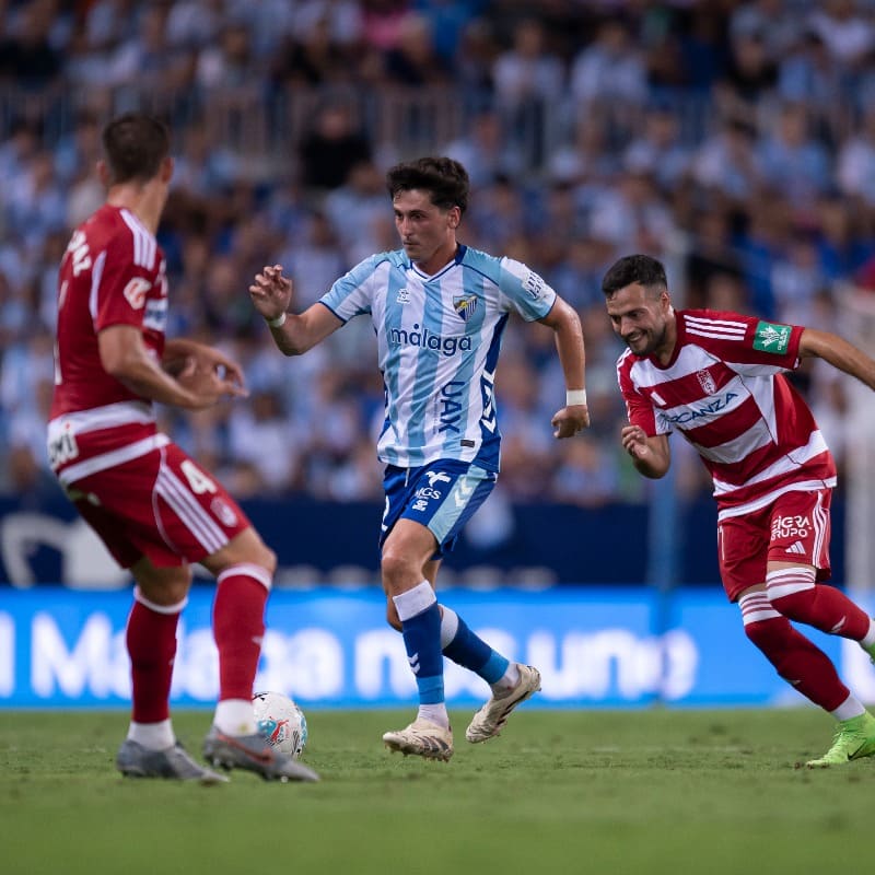 Málaga CF - Granada CF en el estadio La Rosaleda