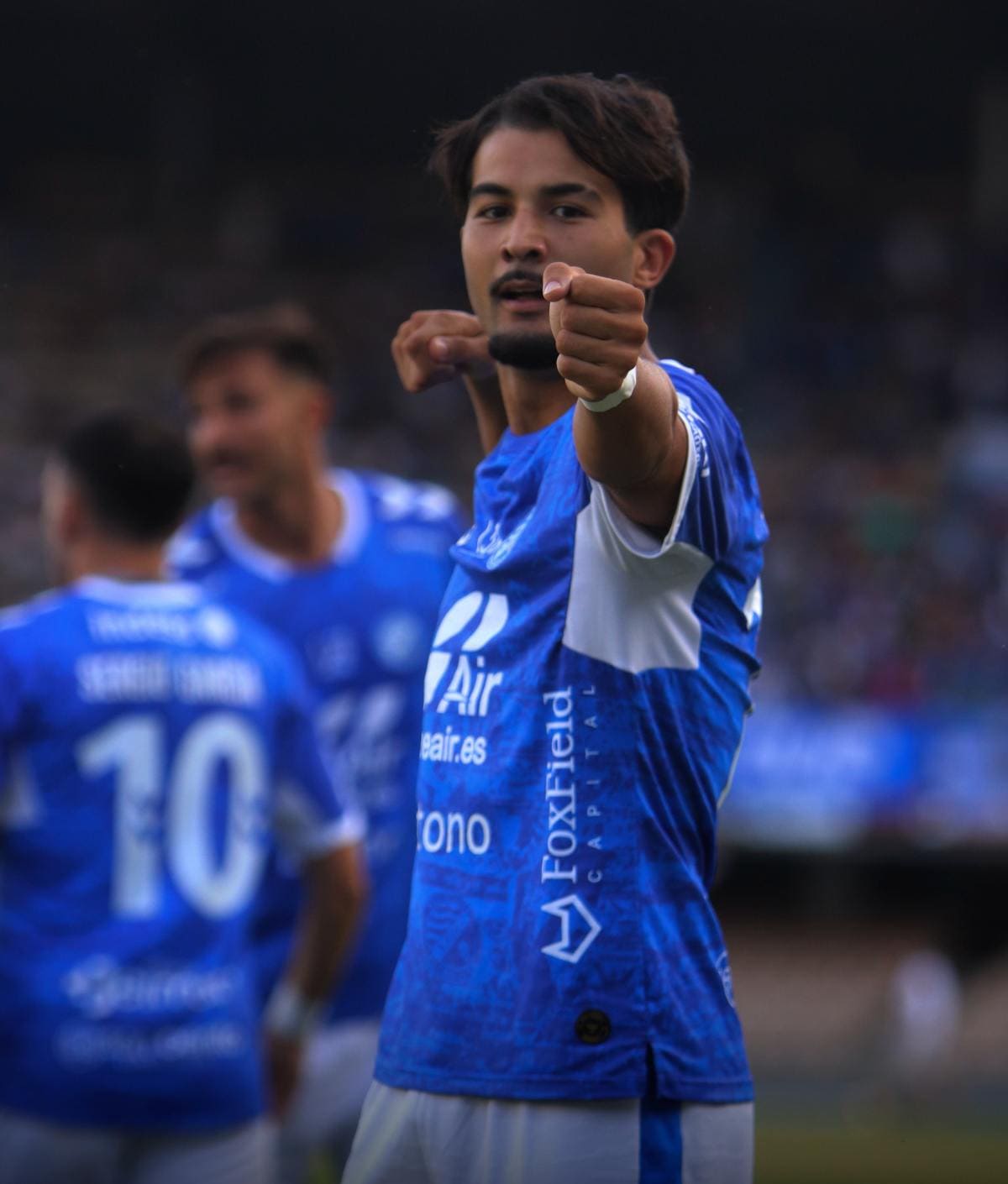 Ilias Charid marca un gol con el Xerez Deportivo ante la Deportiva Minera | Juan Antonio Zarzuela