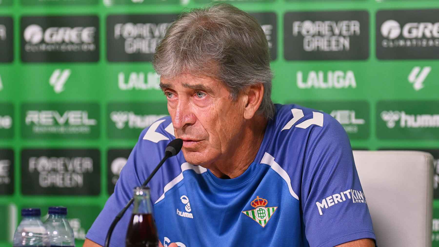 Manuel Pellegrini en la rueda de prensa previa al Levante - Real Betis | Salvador López Medina para El MIRA