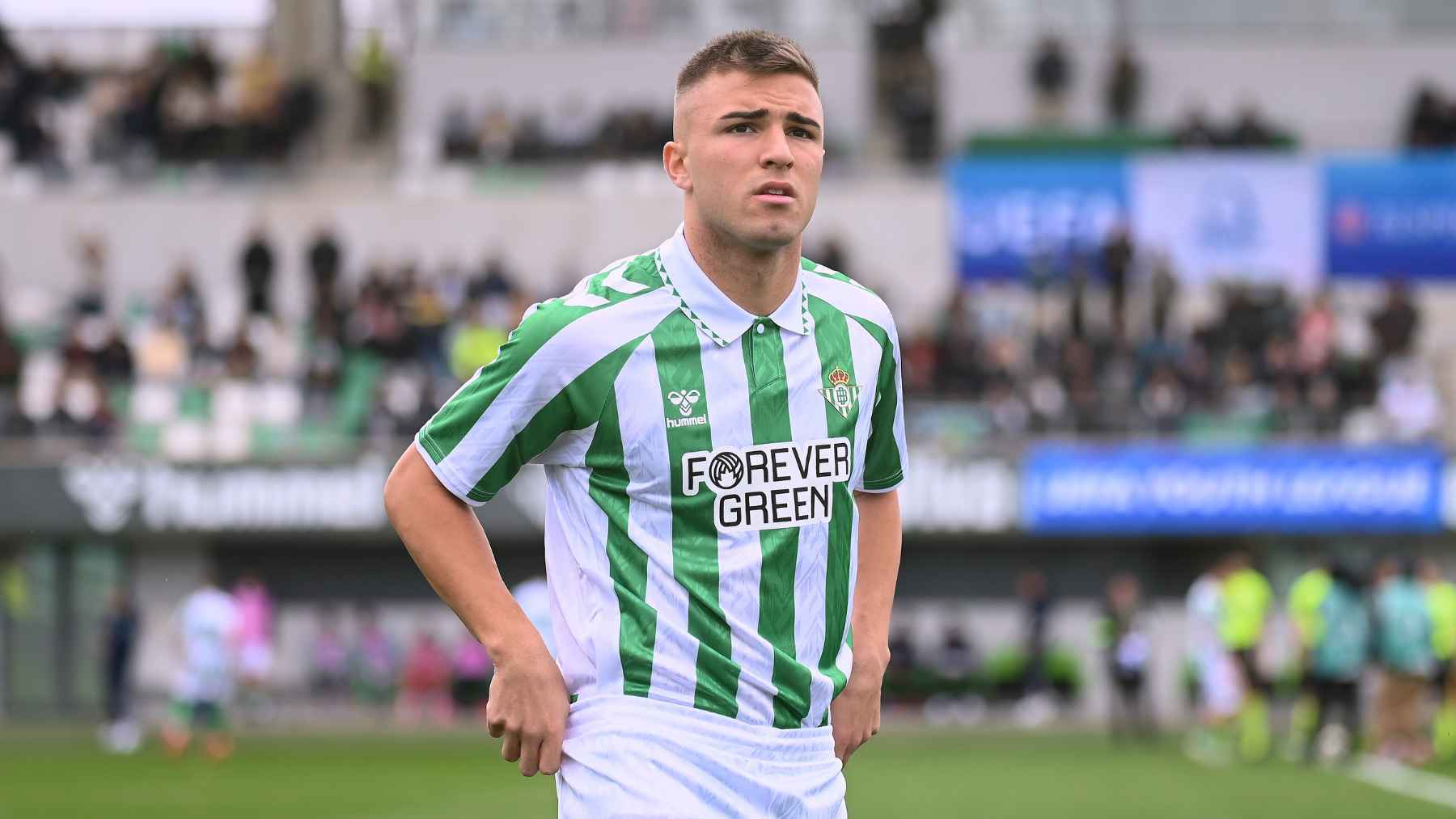 Pablo García en el Real Betis - Bayern Munich de la Youth League | Salvador López Medina para El MIRA