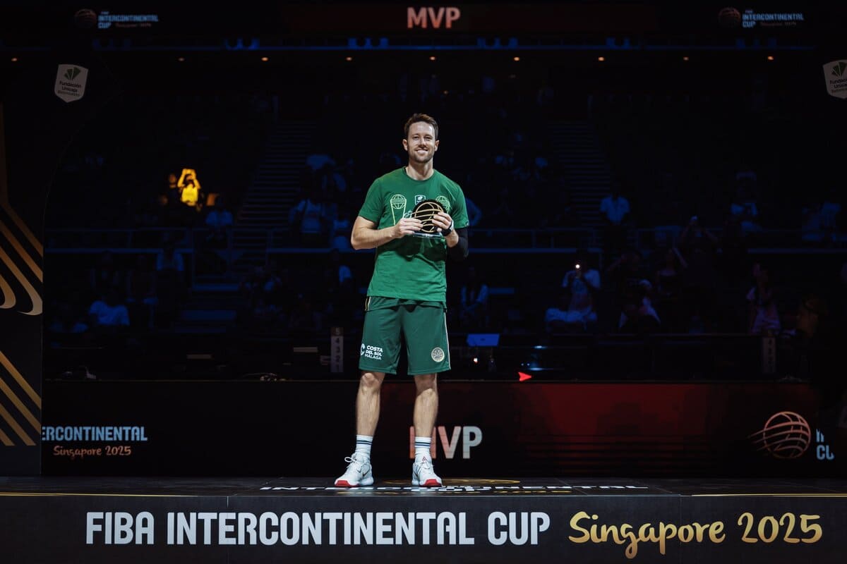 Tyler Kalinoski, jugador del Unicaja Baloncesto, MVP de la final de la Copa FIBA Intercontinental 2025