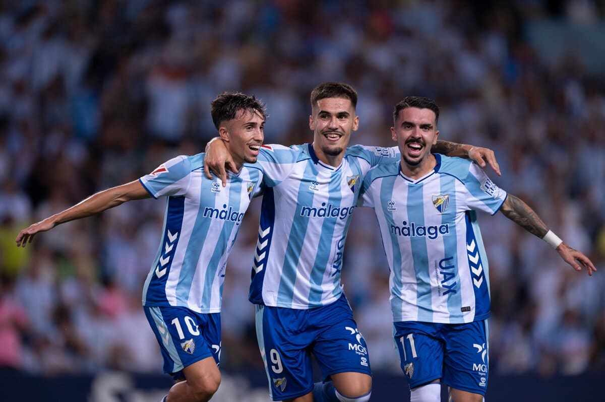 Chupete celebrando un gol con el Málaga CF | MCF