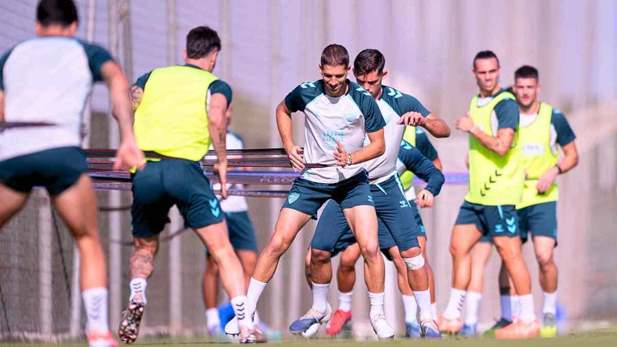 Jugadores del Málaga CF en una sesión de entrenamiento | MCF