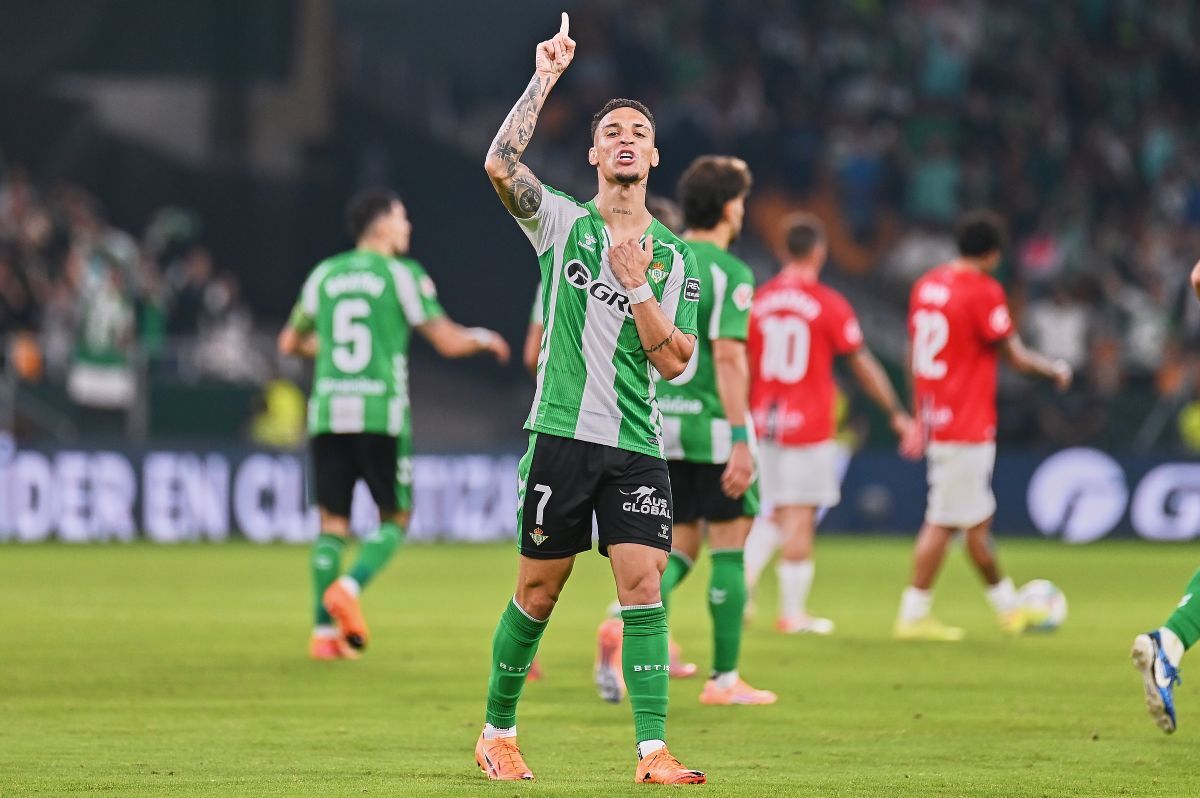 Antony celebra su gol en el Real Betis - Mallorca | Salvador López Medina para El MIRA