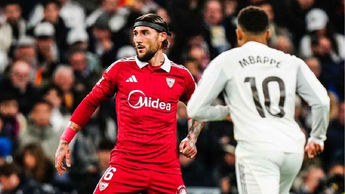 Gudelj y Mbappé en el Real Madrid - Sevilla FC | @SevillaFC