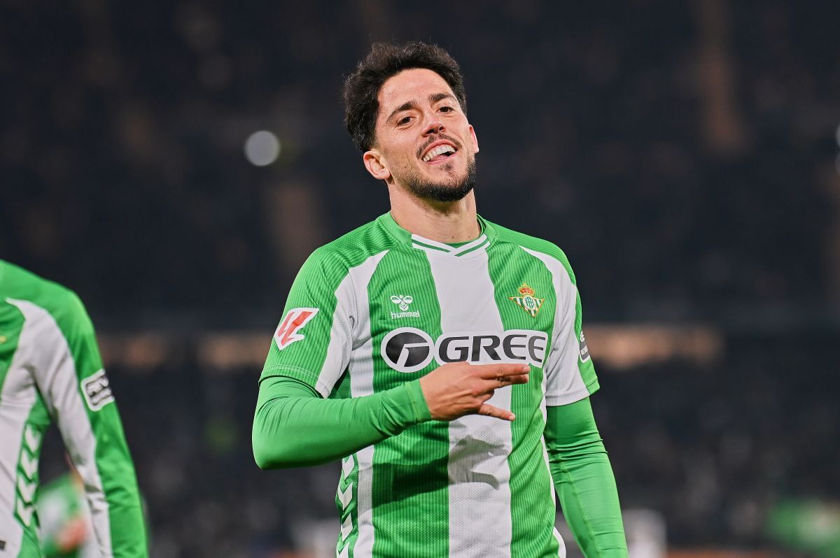 Fornals celebra su gol en el Real Betis - Getafe CF | Salvador López Medina