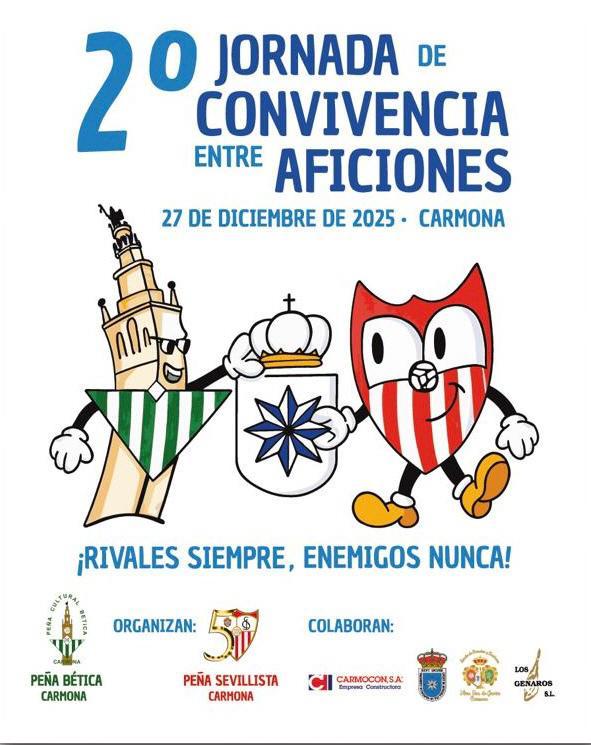 Cartel de la II Jornada de Convivencia entre Aficiones de Real Betis y Sevilla FC