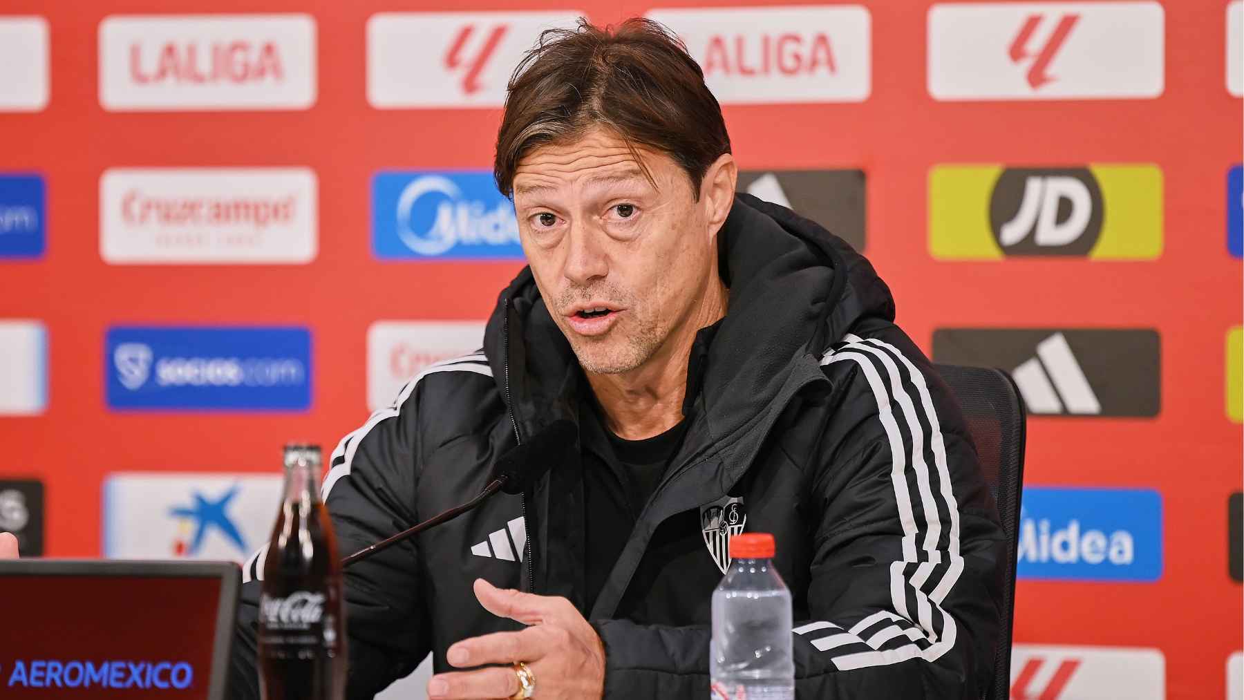 Matías Almeyda, entrenador del Sevilla FC, en rueda de prensa | Salvador López Medina