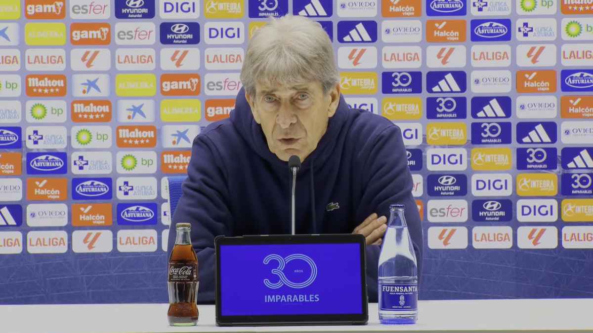 Manuel Pellegrini en la rueda de prensa post al Real Oviedo - Real Betis | LaLiga