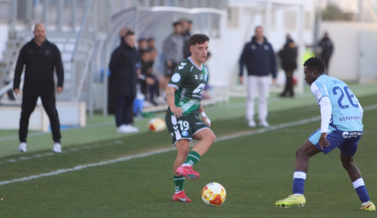 Diego Iglesias anotó el gol del Xerez Deportivo frente al Atlético Malagueño | Juan A. Zarzuela