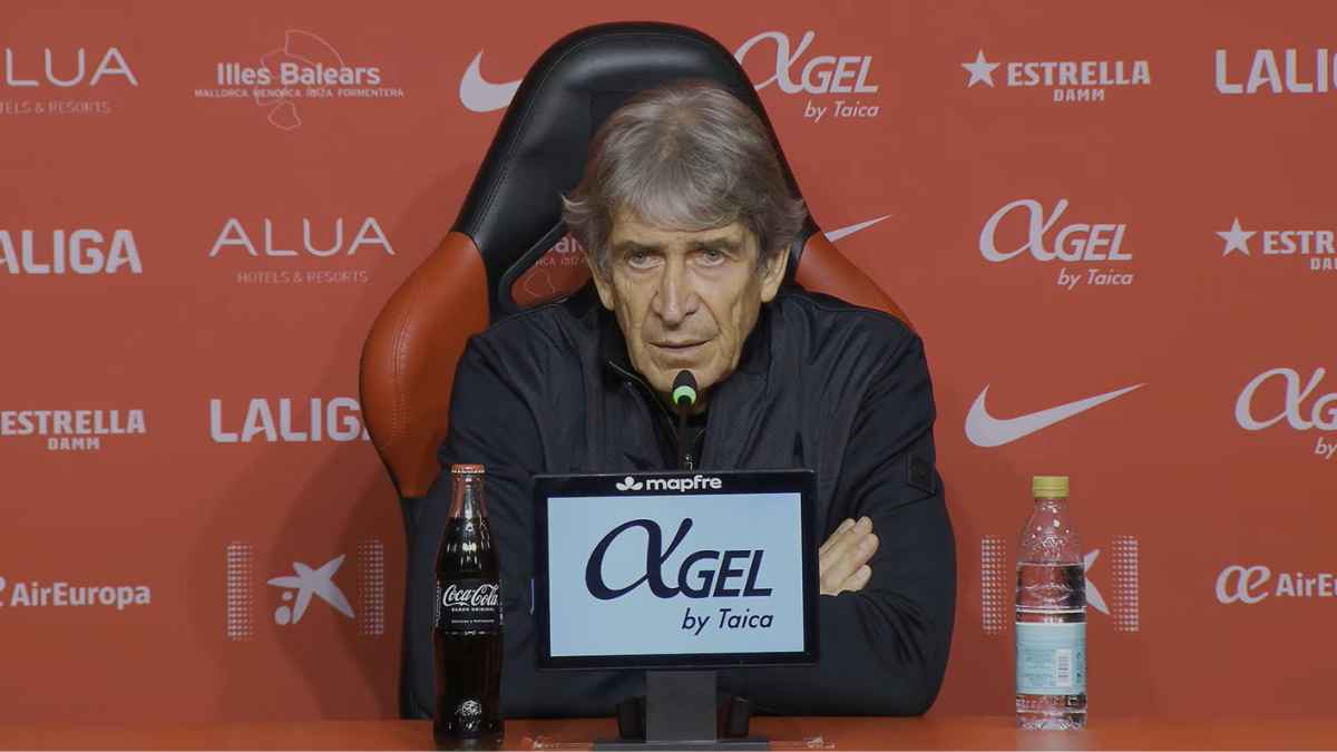 Manuel Pellegrini en la rueda de prensa post al Mallorca - Real Betis | LaLiga