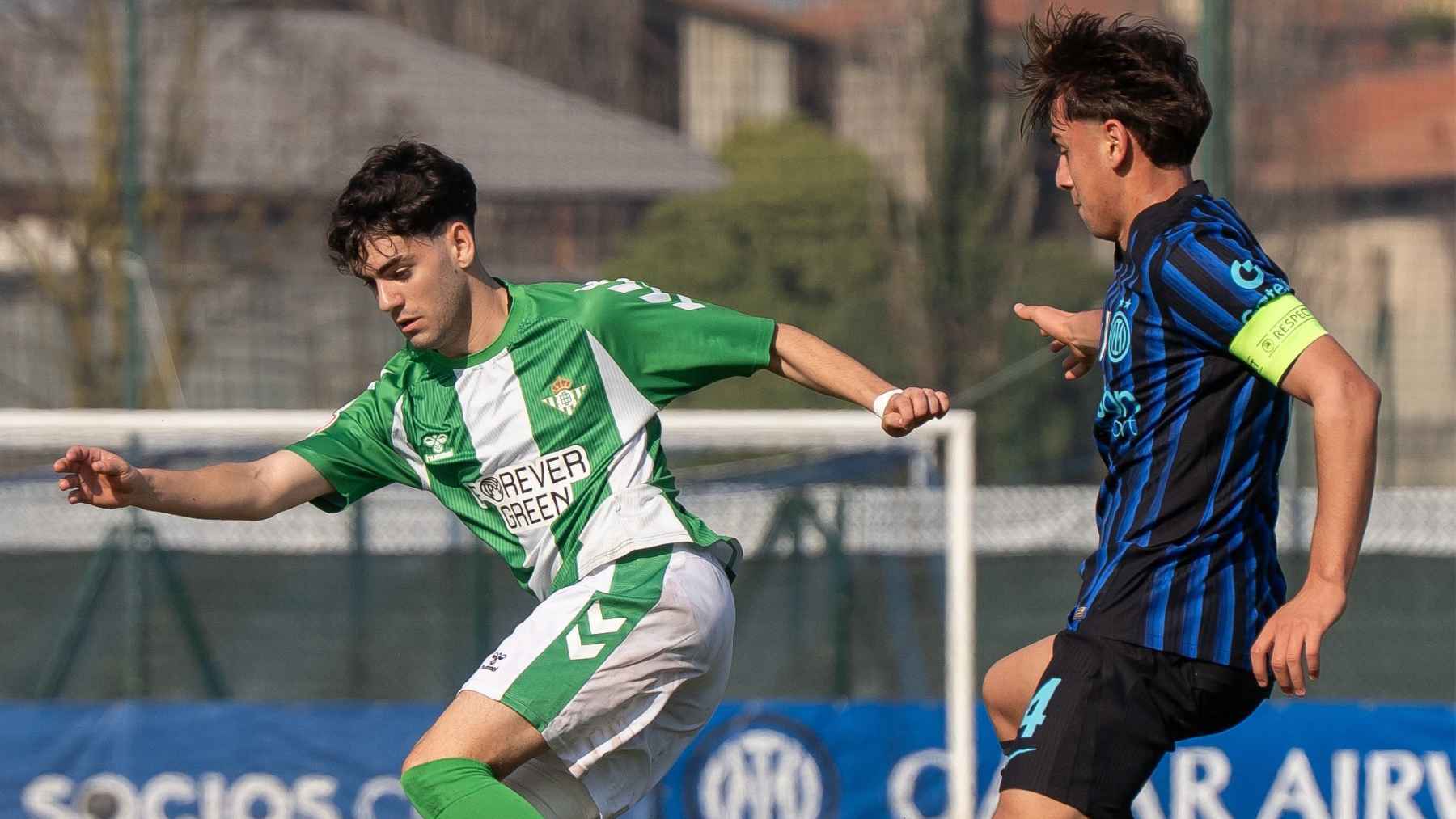 Iván Corralejo en el Inter - Real Betis de la Youth League | @RBetisCantera