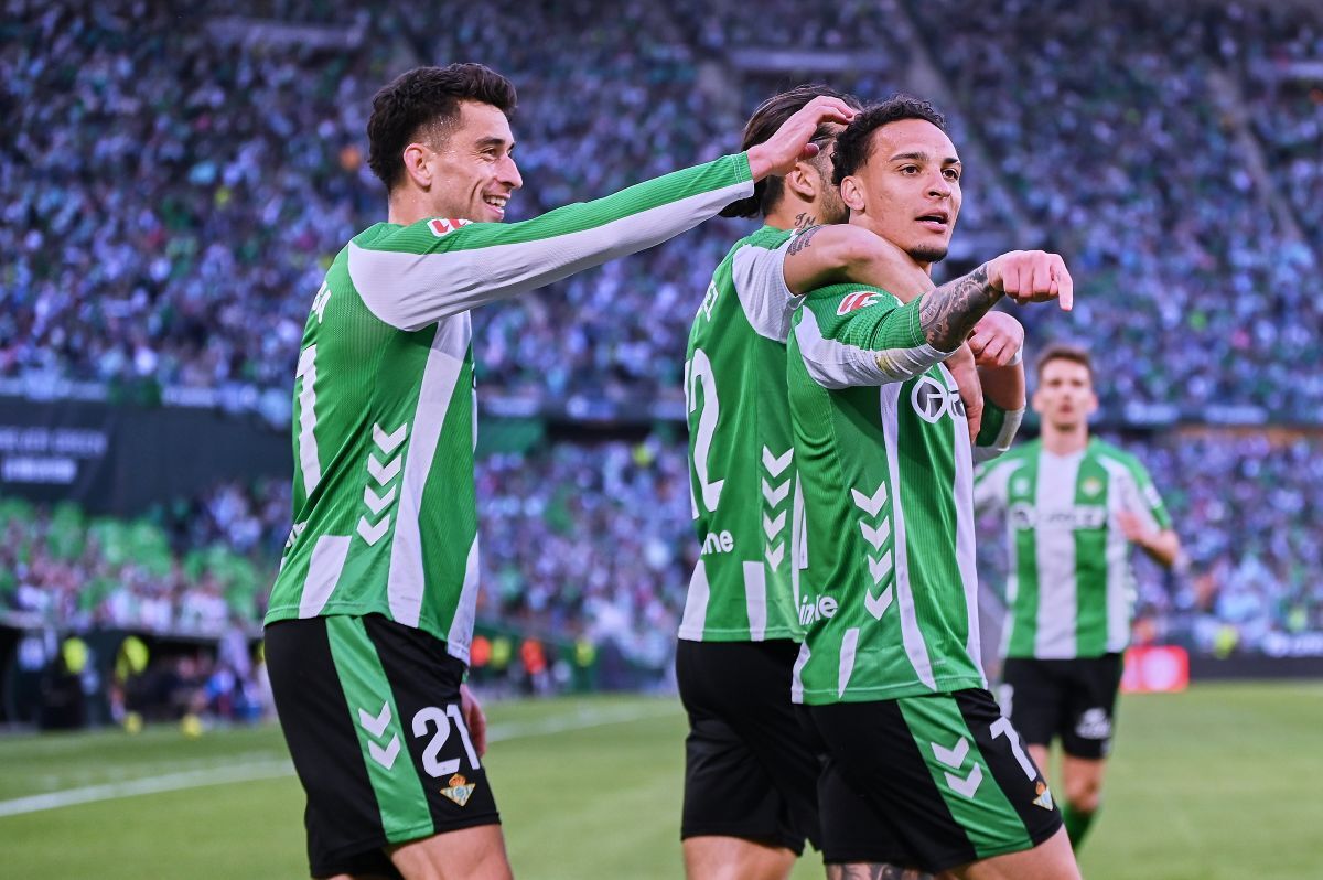 Antony celebra su gol en el Real Betis - Sevilla FC | Salvador López Medina