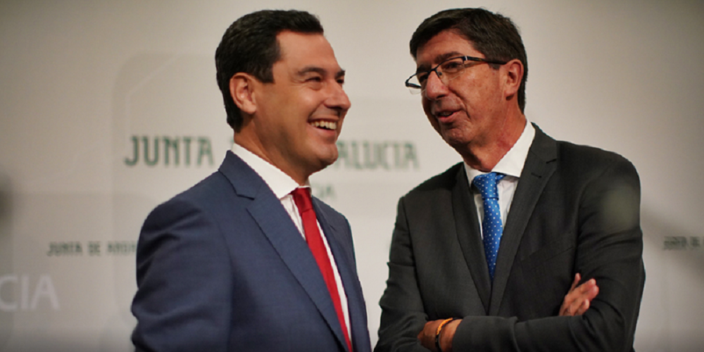Juanma Moreno y Juan Marín