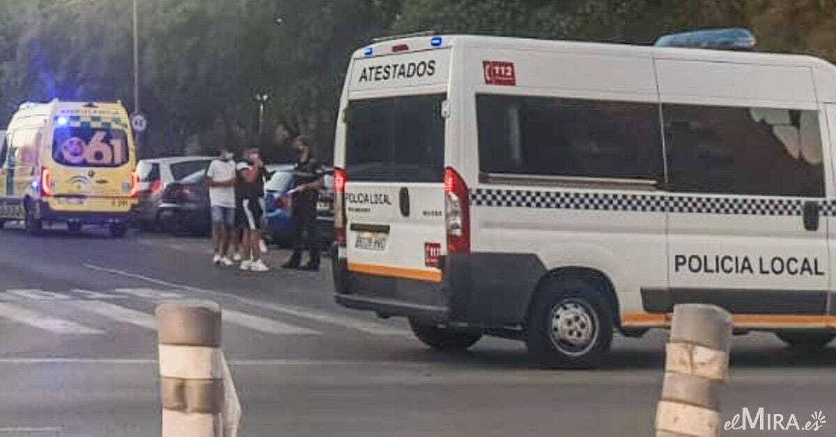 Accidente Jerez ciclomotor herido moto avenida sudamérica