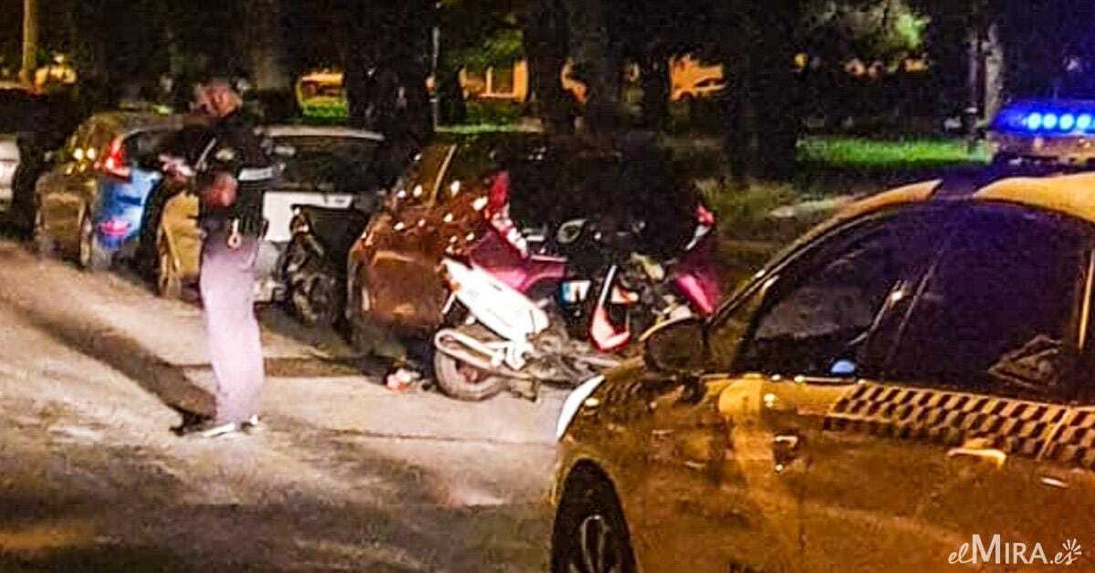 Accidente entre dos ciclomotores motos Jerez policia local